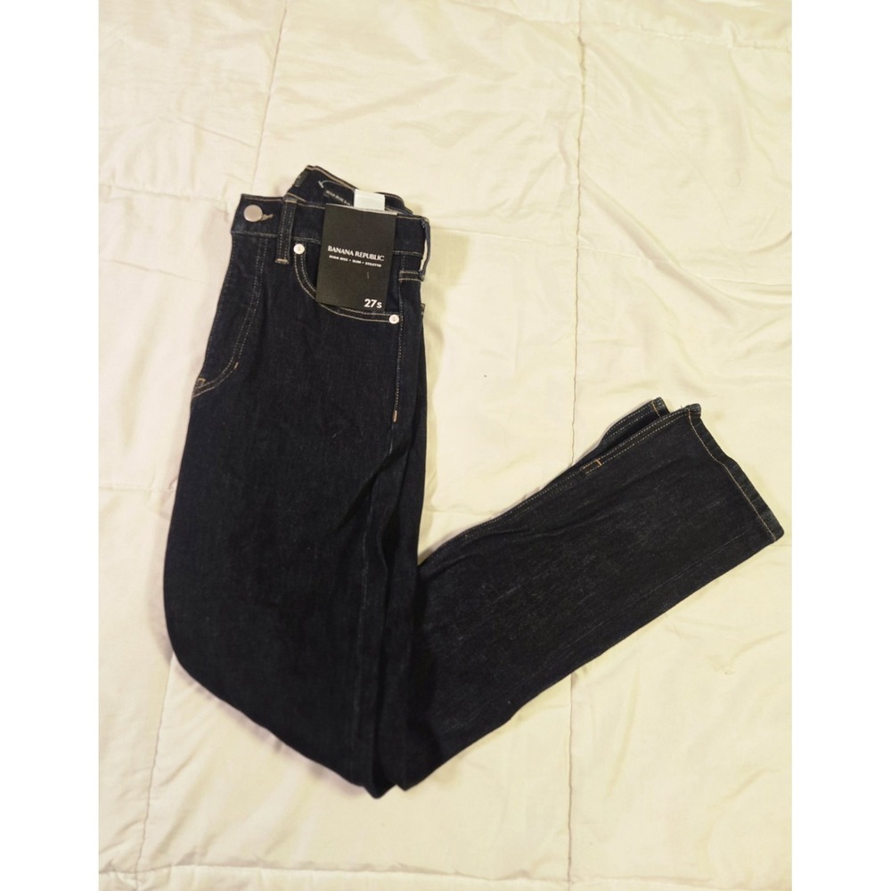Bananaβ Republic Women's High Rise Slim Stiletto Blue Jeans 27S